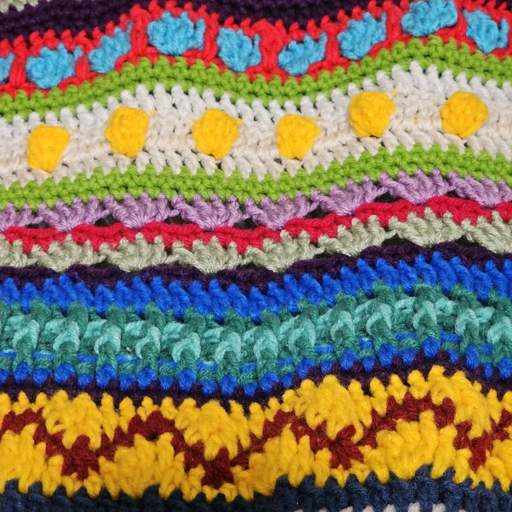 Breaking Bad Jessie Pinkman Handmade Crochet By Me As We Go Stripey Blanket 3D‎